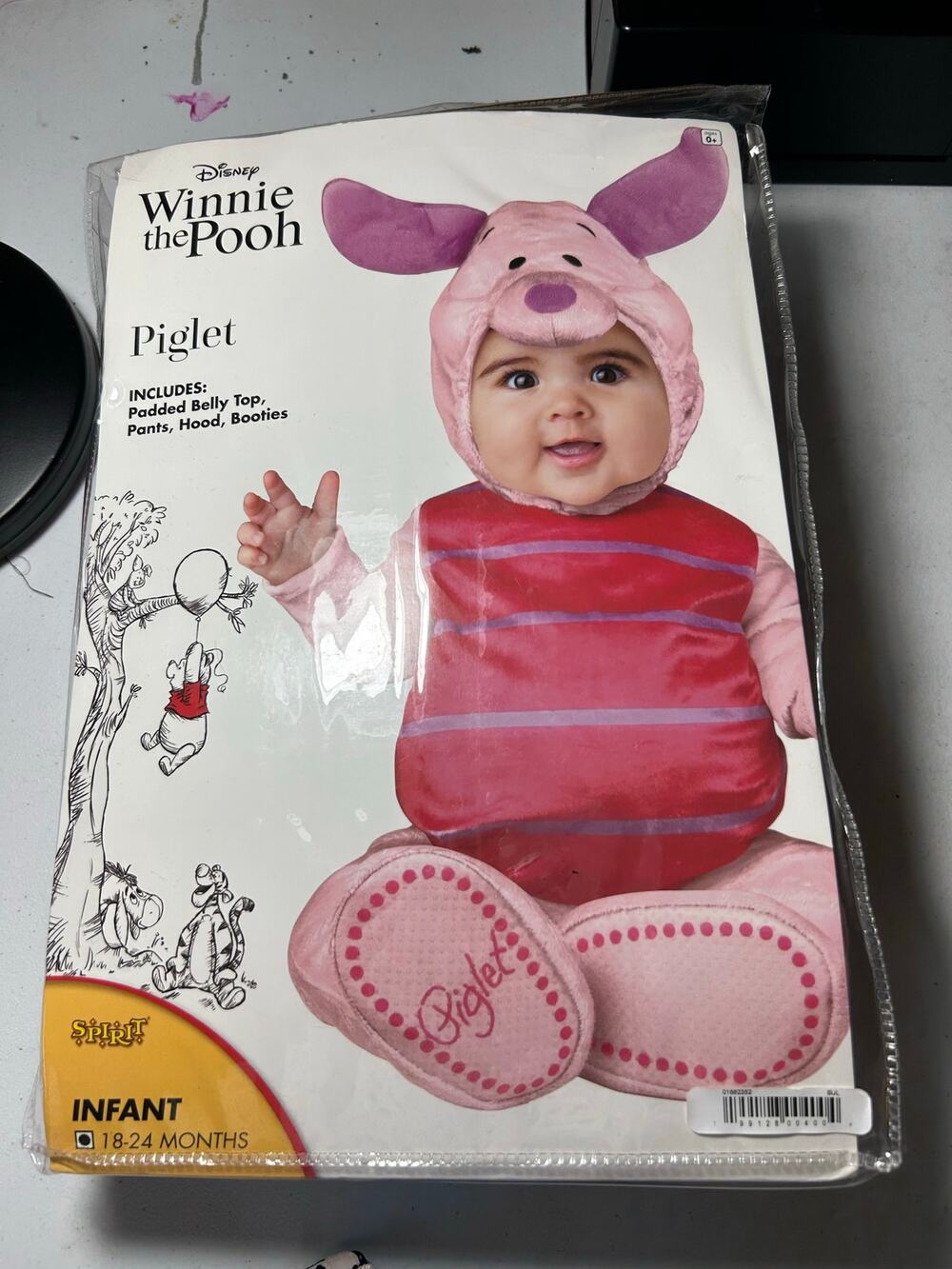 Disney Winnie the Pooh Piglet Infant Halloween Costume 18–24 Months Complete